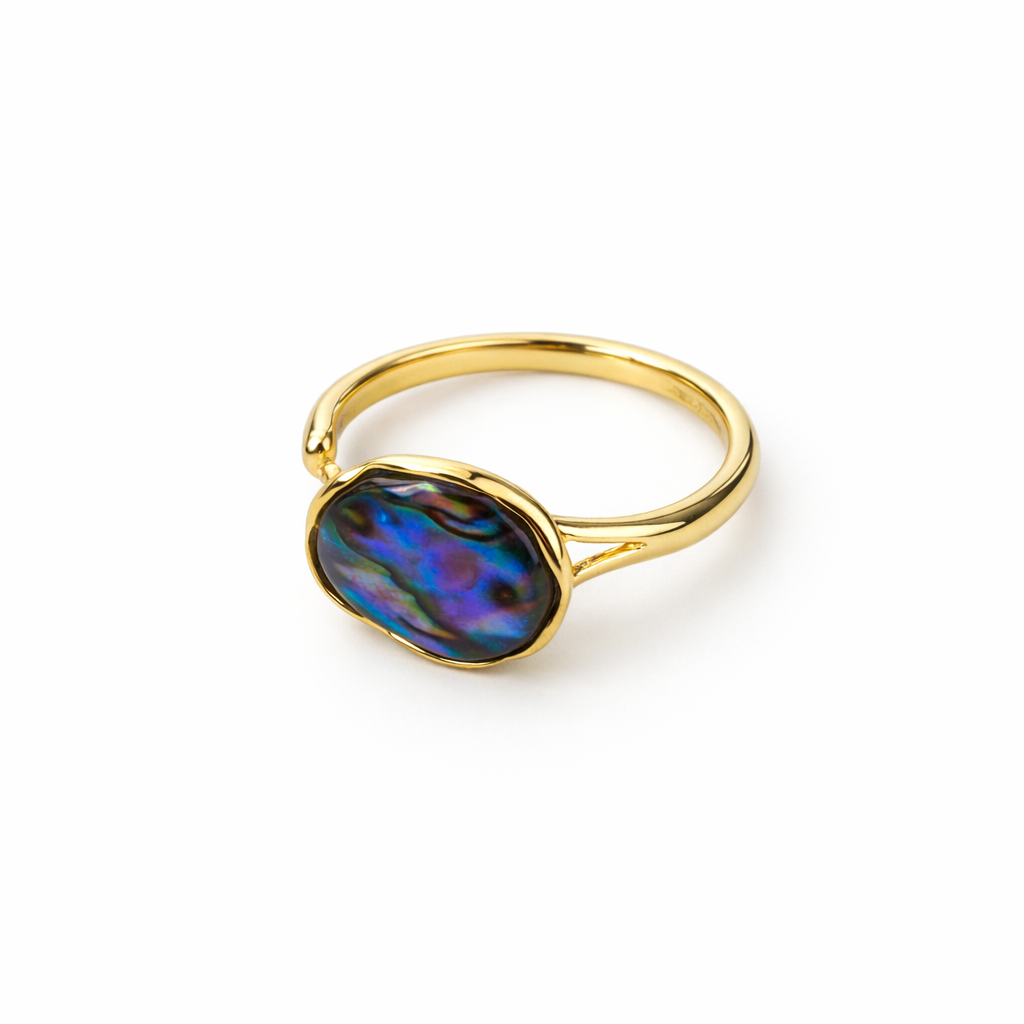 Abalone Shell Open Ring