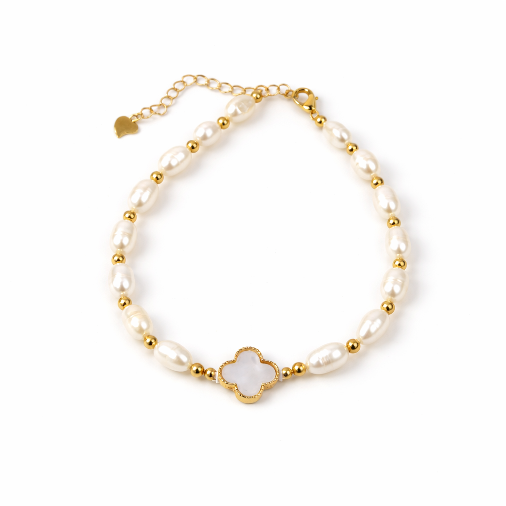 Clover Pearl Bracelet
