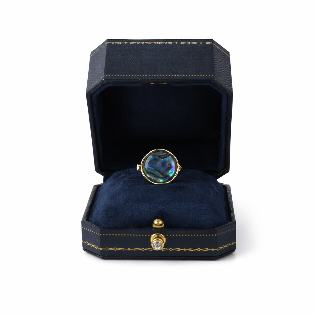 Abalone Shell Open Ring 2