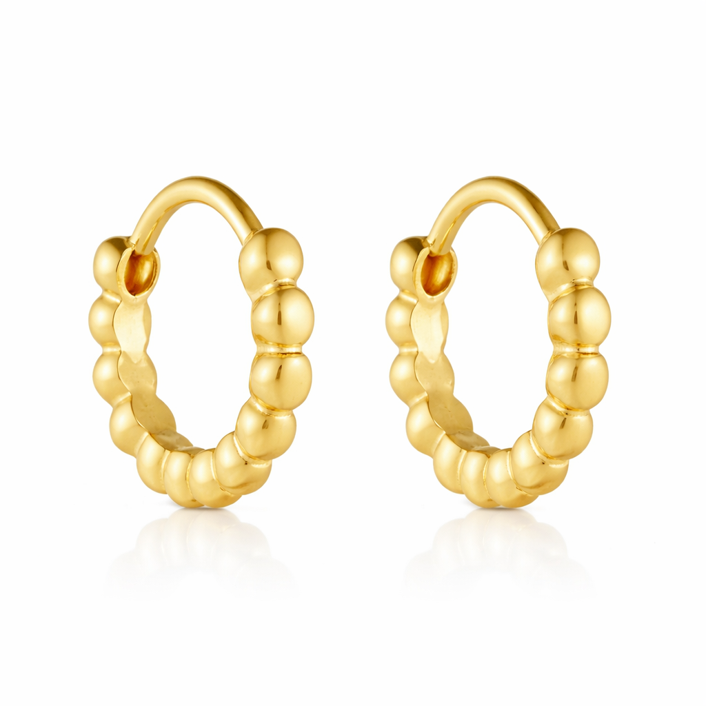 Beaded Hoop Earrings 1