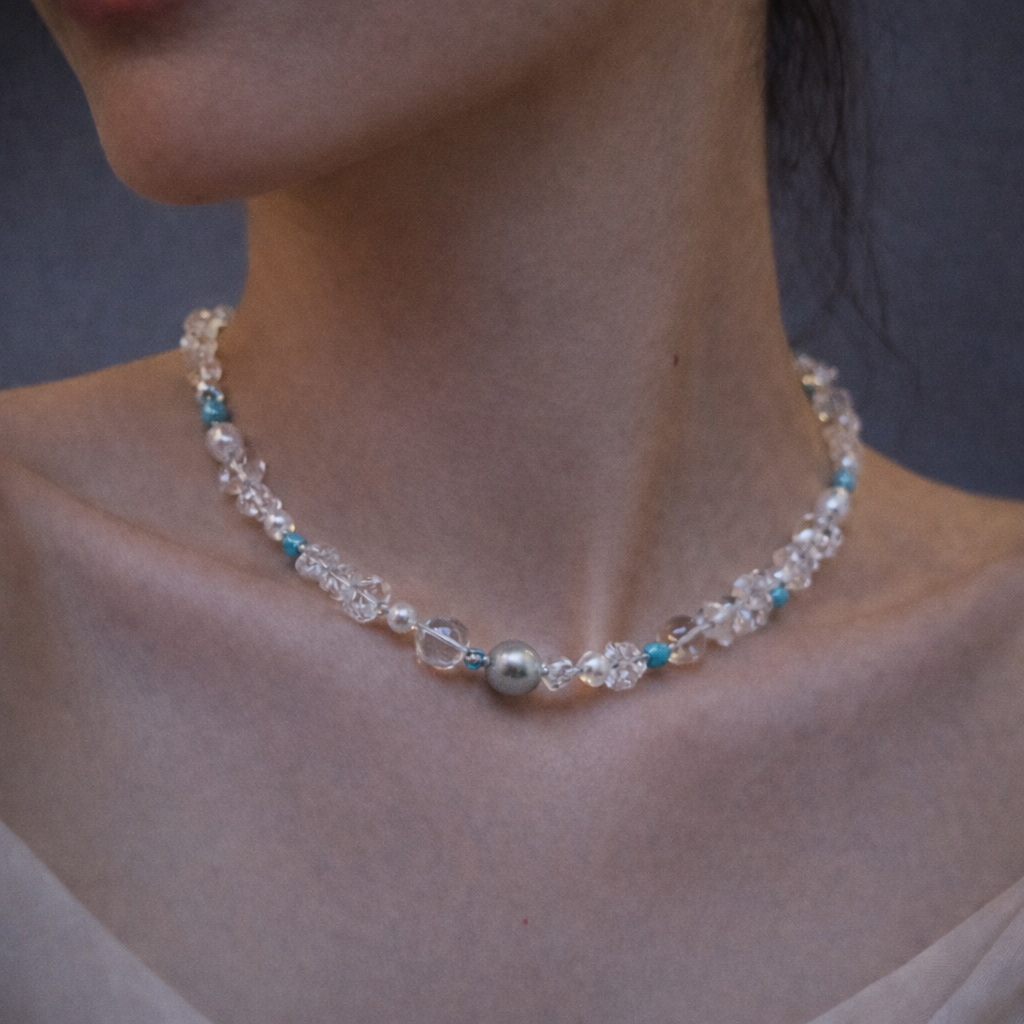 Crystal Tahitian Baroque Necklace 2