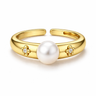 Golden Bloom Akoya Ring