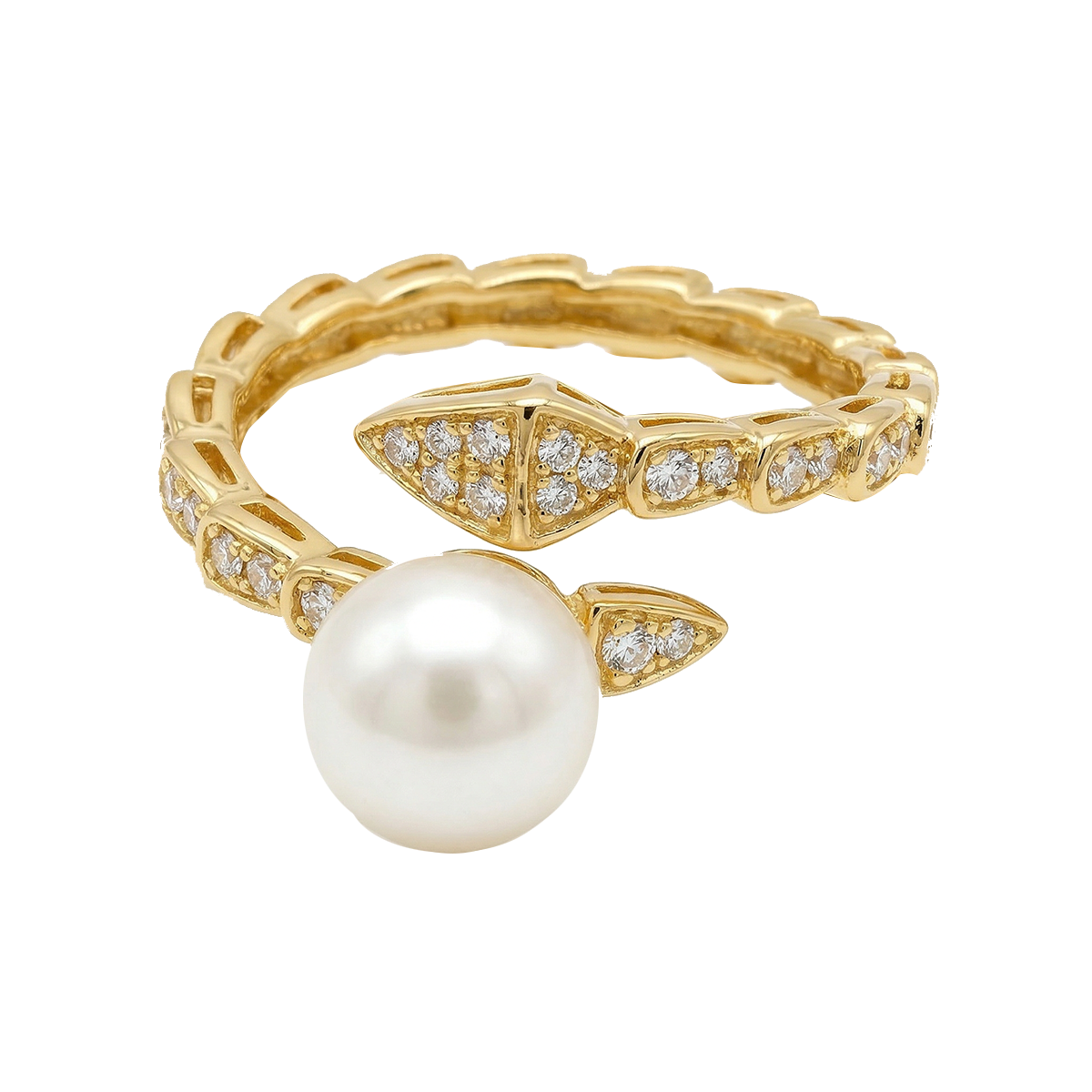 Golden Serpent Glow Ring 1