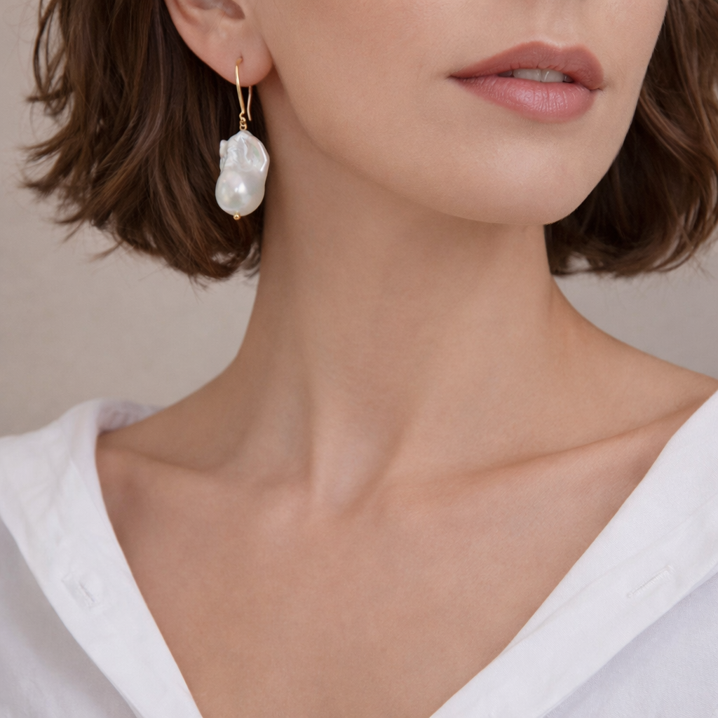 Lumi Baroque Pearl Earrings 2