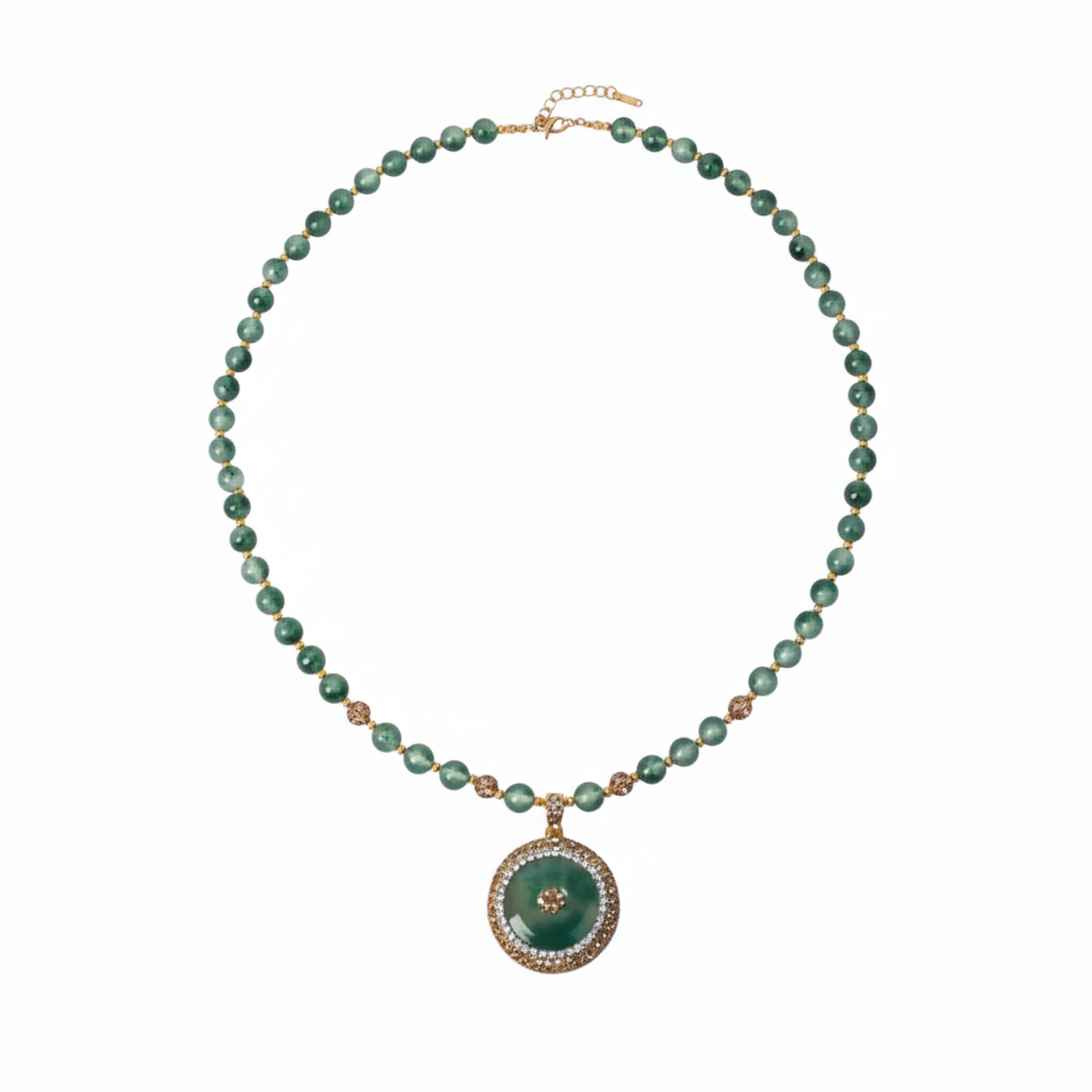 Moss Halo Necklace 1