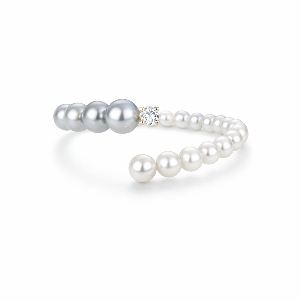 Ombr Pearl Diamond Ring 1