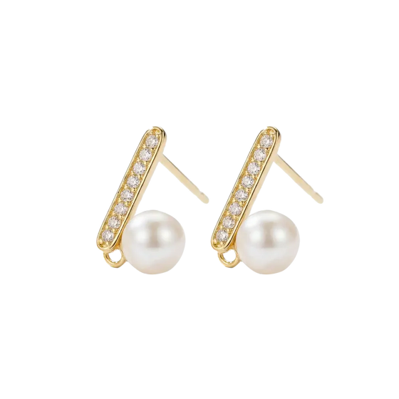 Golden Akoya Drop | Earrings